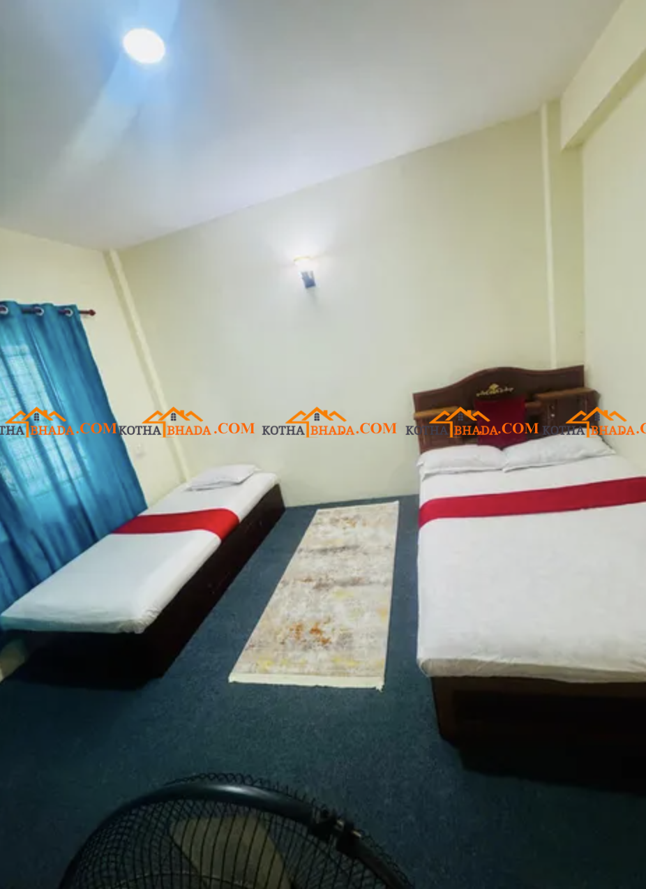 Fully furnished 1BHK flat available for Short Term or Long Term stay in Raniban